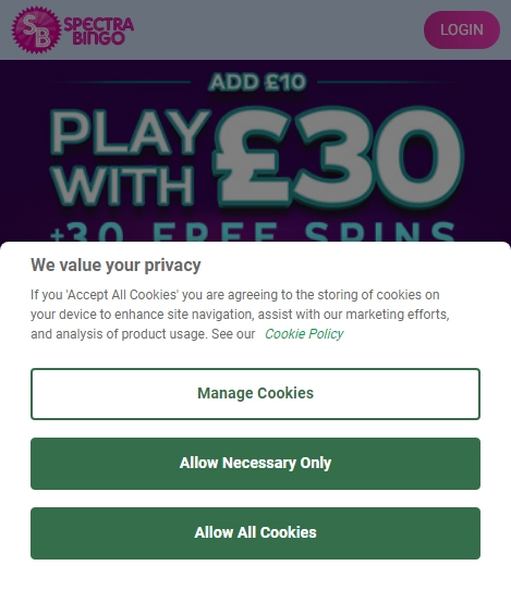 Spectra Bingo Casino